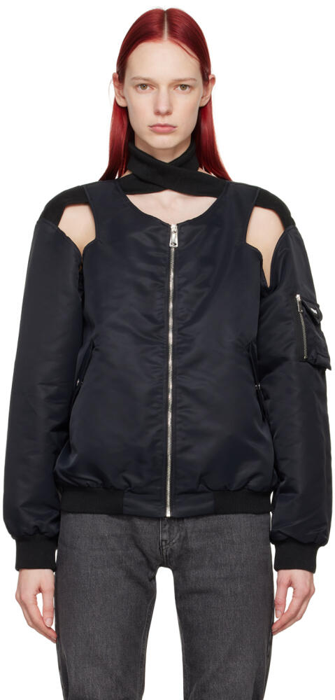 Coperni Black Cut-Out Bomber Cover