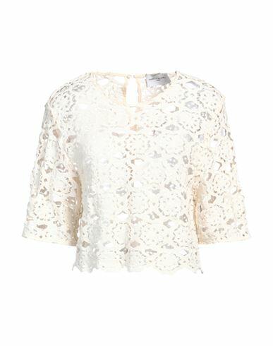 Isabelle Blanche Paris Woman Top Ivory Cotton Cover