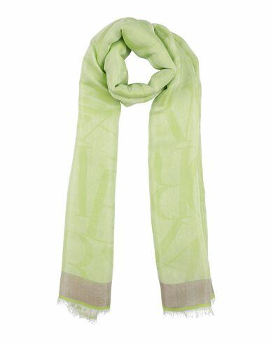 Emporio Armani Woman Scarf Light green Viscose, Modal, Polyester Cover