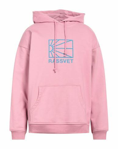 Rassvet Man Sweatshirt Pastel pink Cotton Cover