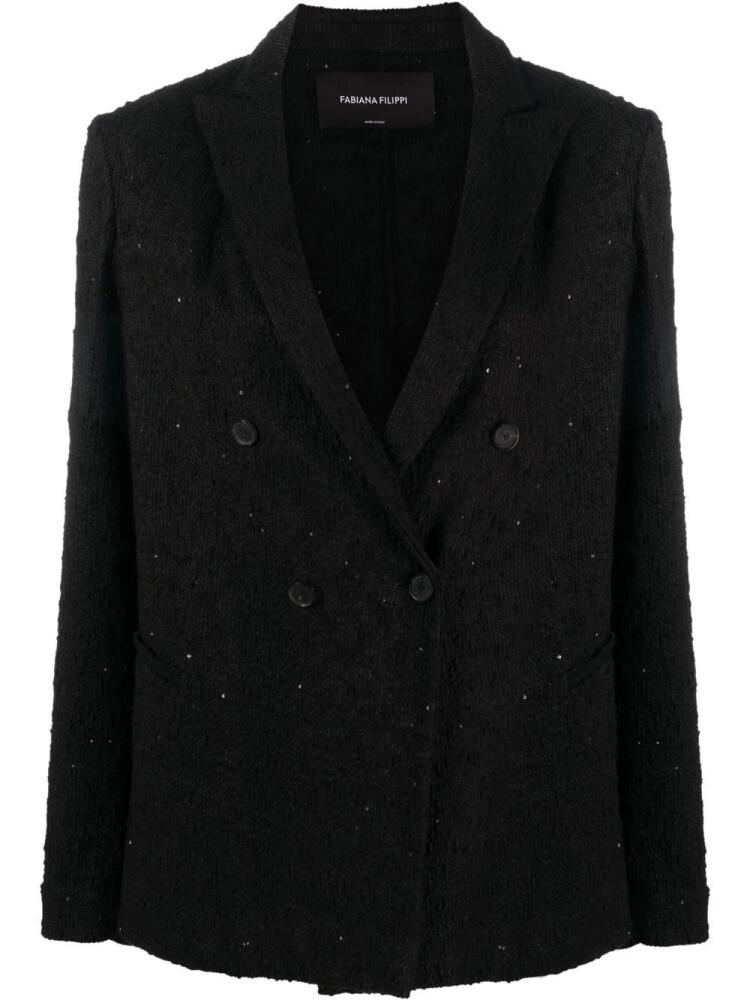 Fabiana Filippi double-breasted blazer - Black Cover