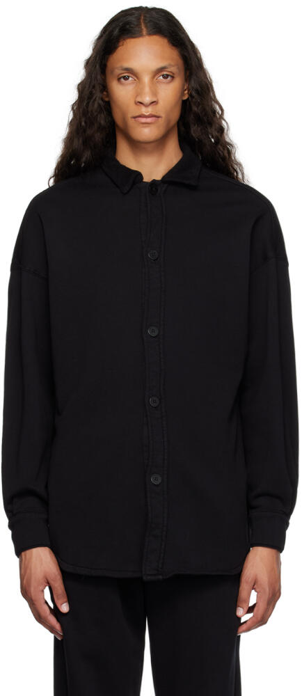 Les Tien Black Button Shirt Cover