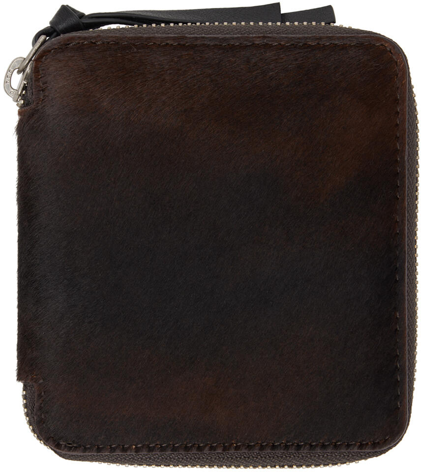 Dries Van Noten Brown Zip Wallet Cover