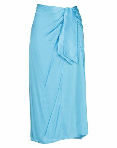 Vicolo Woman Maxi skirt Azure Viscose Cover