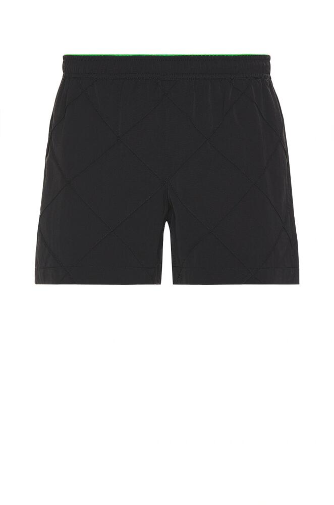 Bottega Veneta Intreccio Swim Shorts in Black Cover