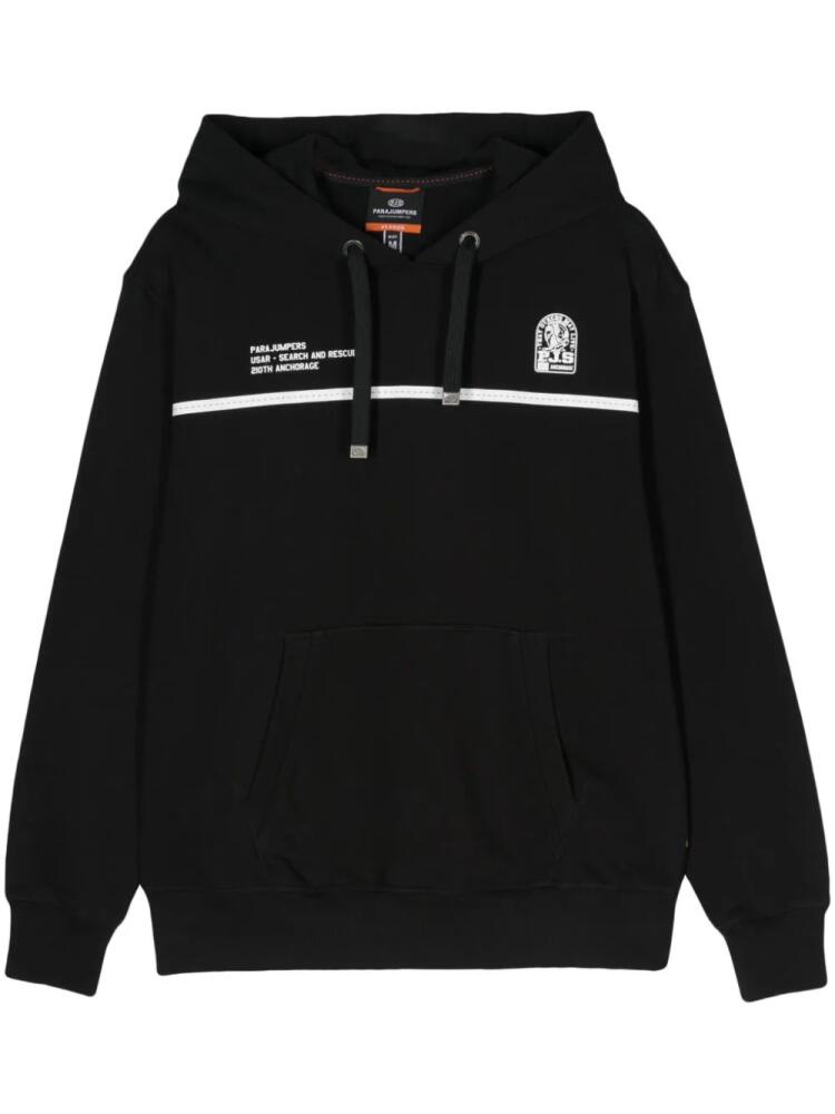 Parajumpers Overlod logo-print hoodie - Black Cover