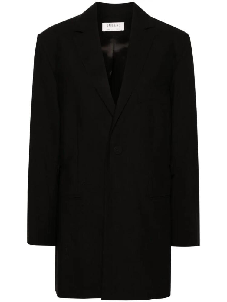 Gauchère belted wool blazer - Black Cover