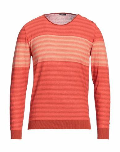 Retois Man Sweater Rust Cotton, Polyamide Cover