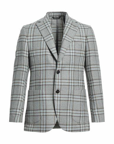 Giampaolo Man Blazer Sky blue Wool, Polyamide, Polyester Cover