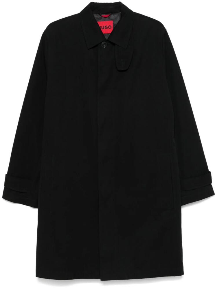 HUGO single-breasted trench coat - Black Cover