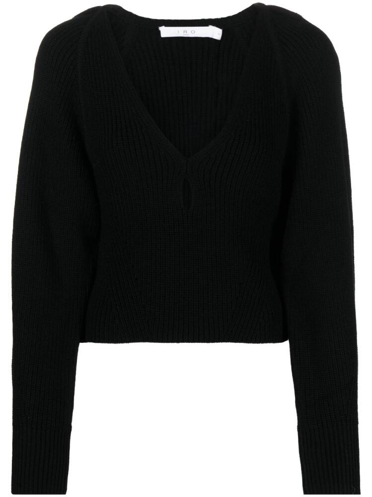 IRO Adsila cut-out wool sweater - Black Cover