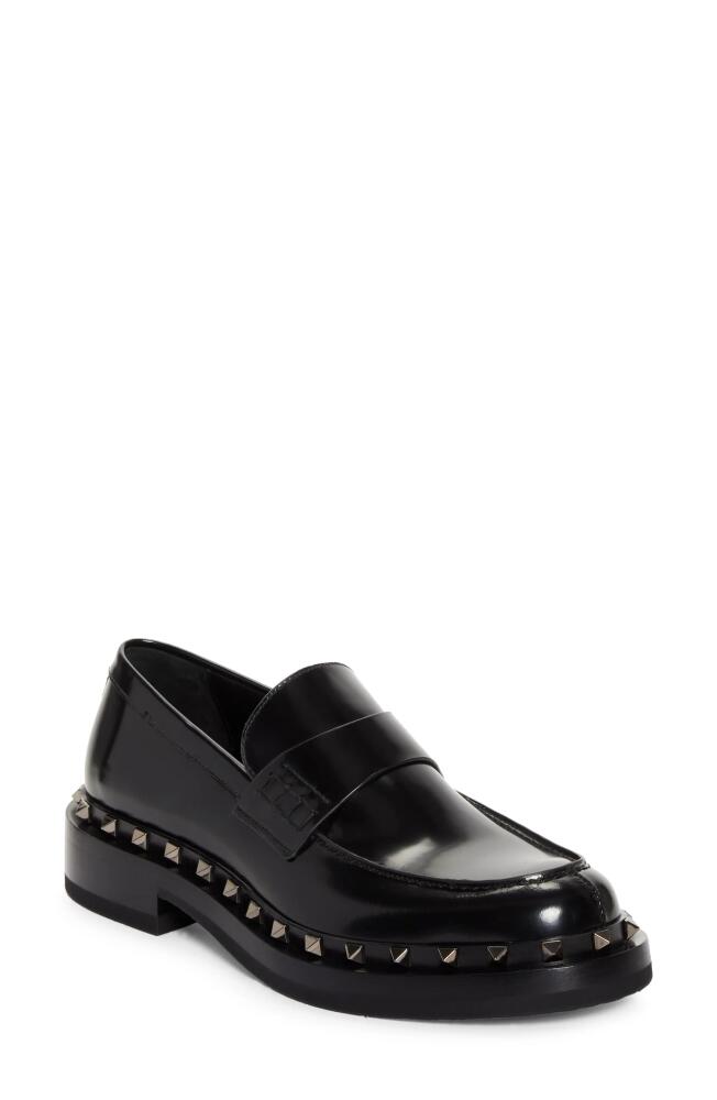 Valentino Garavani Rockstud M-Way Loafer in 0No - Nero Cover