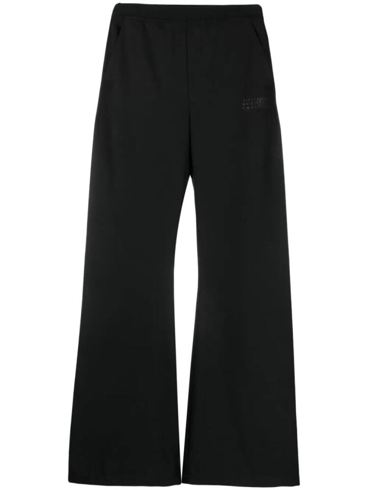 MM6 Maison Margiela high-waisted flared trousers - Black Cover