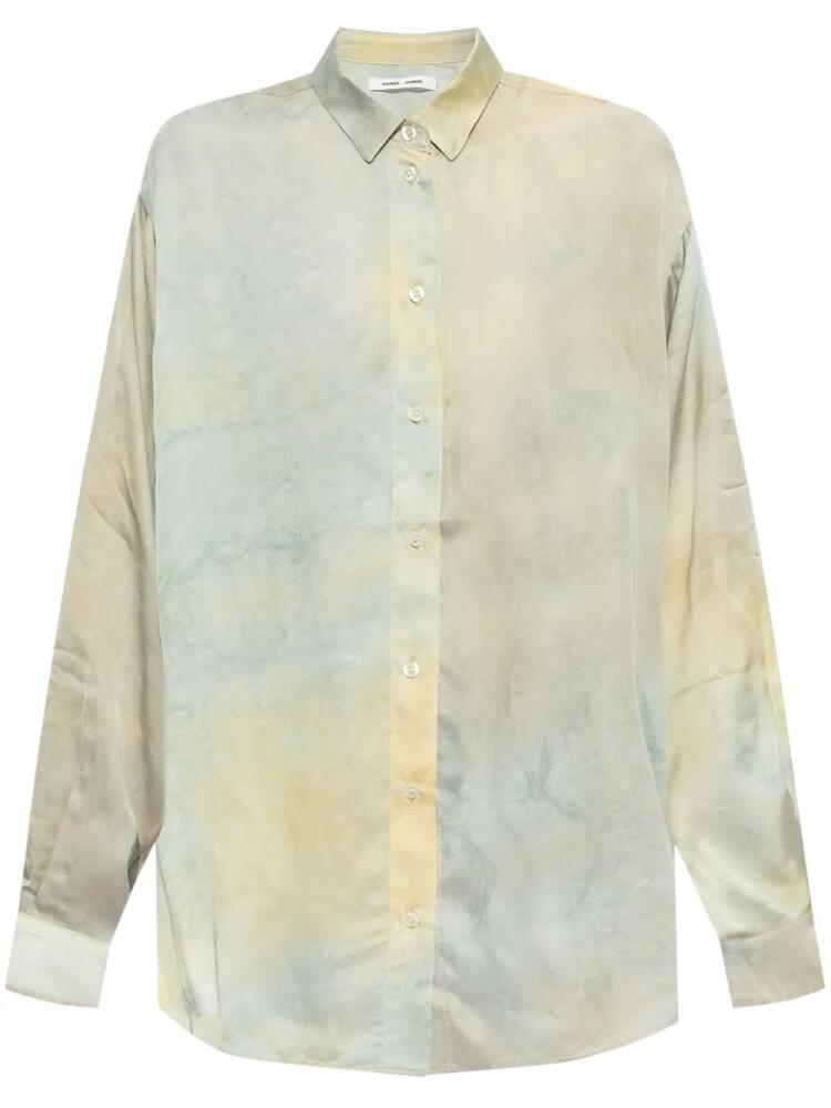 SAMSOE SAMSOE ombré-effect long-sleeve shirt - Neutrals Cover