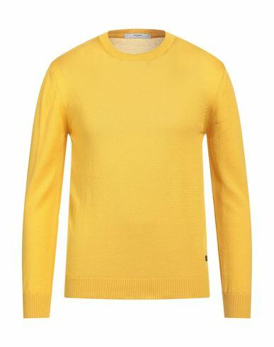 Takeshy Kurosawa Man Sweater Yellow Cotton, Acrylic Cover