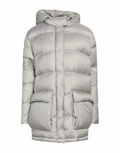 Eleventy Woman Puffer Light grey Polyester Cover