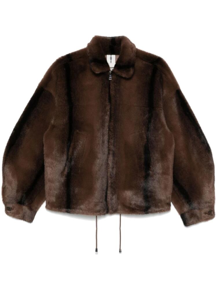 S.W.O.R.D 6.6.44 faux-fur jacket - Brown Cover