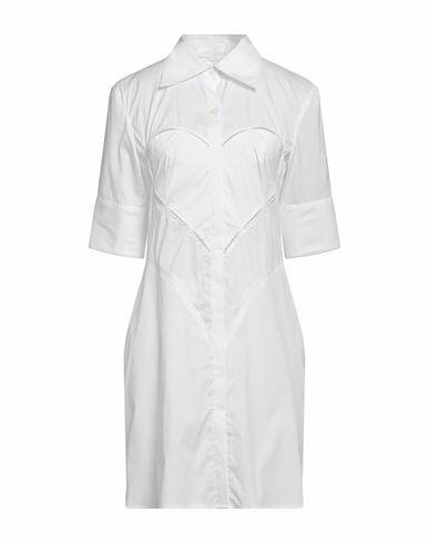 Ambush Woman Mini dress White Cotton, Polyamide, Elastane Cover