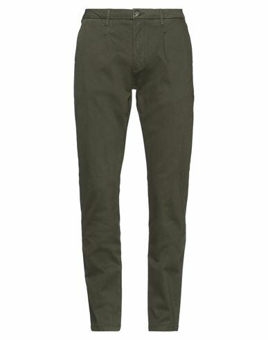 Liu •jo Man Man Pants Military green Cotton, Elastane Cover