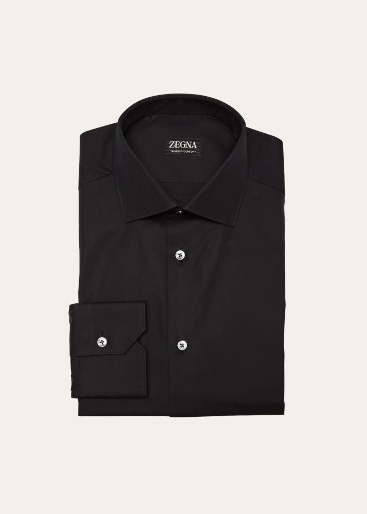 ZEGNA Men's Trofeo Comfort Cotton Dress Shirt Cover