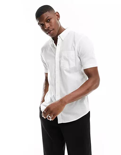 French Connection short sleeve shirt in white Cover