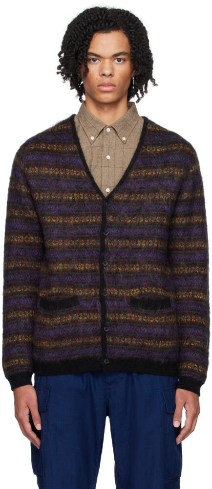 BEAMS PLUS Purple Fair Isle Cardigan Cover