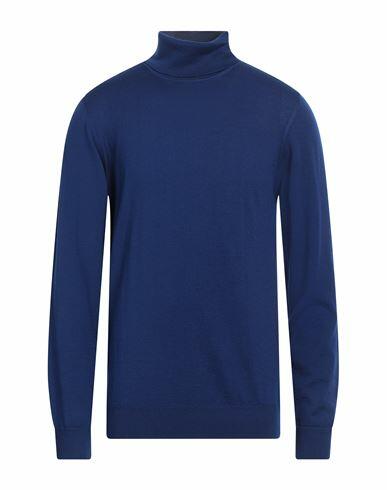 Alpha Studio Man Turtleneck Bright blue Merino Wool Cover