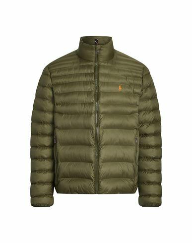 Polo Ralph Lauren Packable Quilted Jacket Man Puffer Military green Recycled nylon Cover