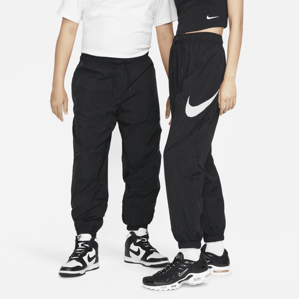 Women's Nike Sportswear Essential Mid-Rise Pants in Black Cover