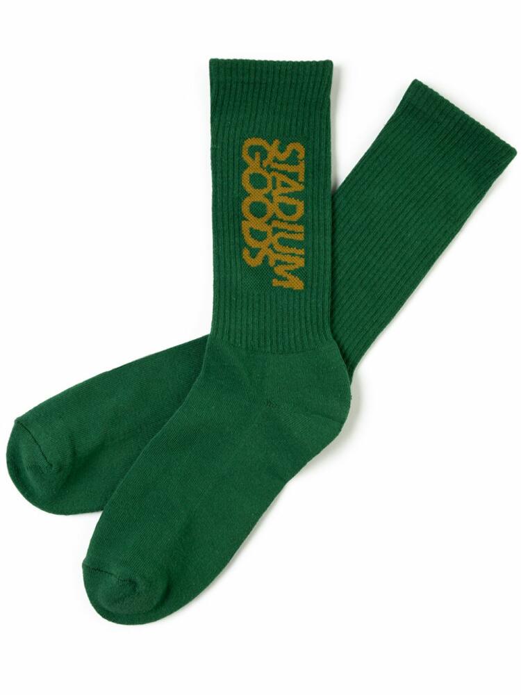 STADIUM GOODS® logo "Lucky" crew socks - Green Cover