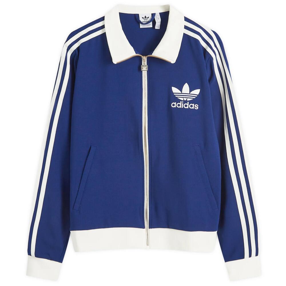 Adidas Women's Beckenbauer Track Top in Dark Blue Cover