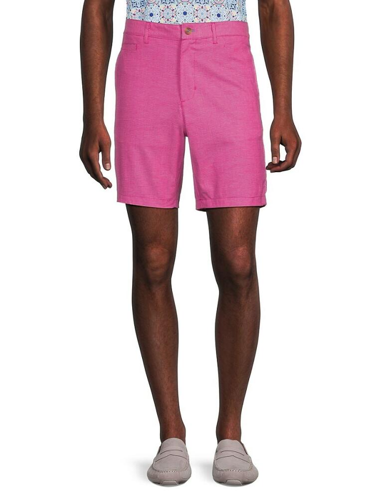 TailorByrd Men's Flat Front Shorts - Flamingo Pink Cover