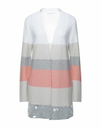 Fabiana Filippi Woman Cardigan Light grey Merino Wool, Cotton, Viscose, Polyester, Cashmere Cover