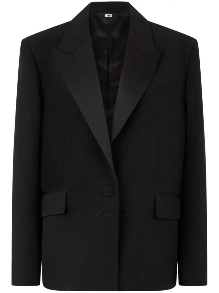 GCDS v-neck blazer - Black Cover