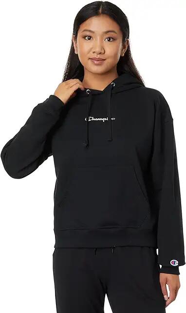 Champion Powerblend Hoodie (Black) Women's Clothing Cover