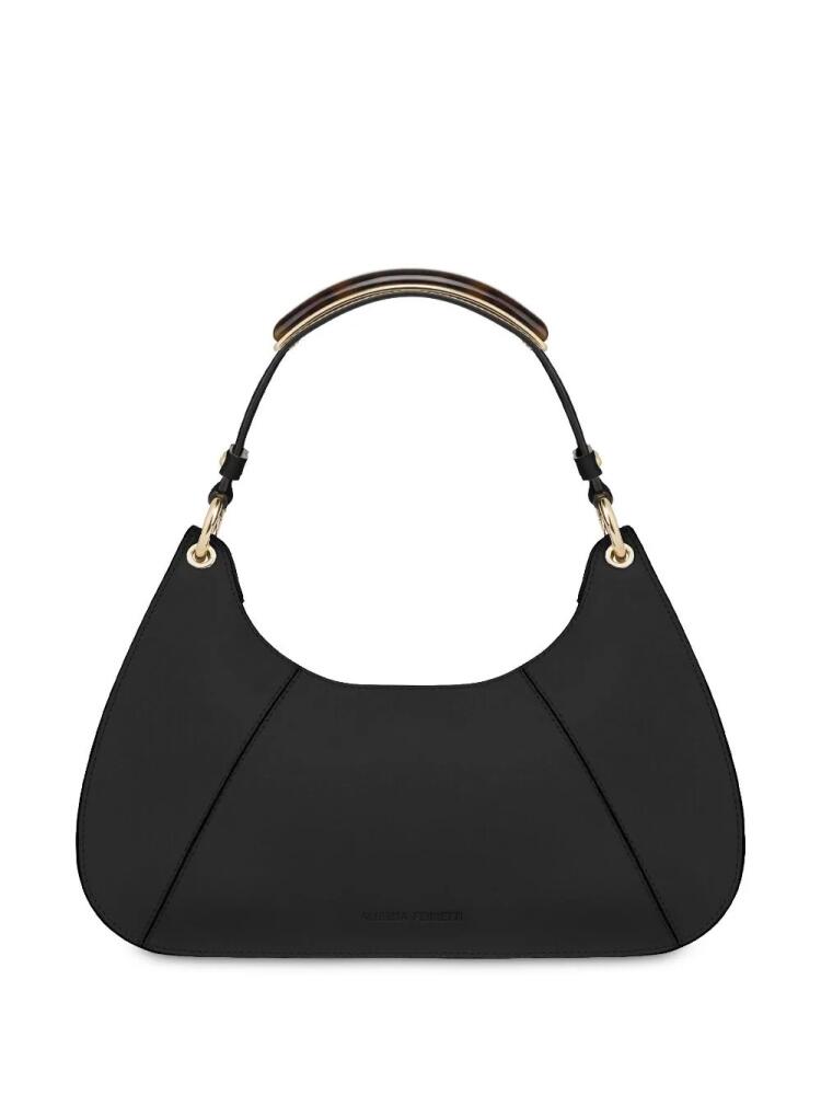 Alberta Ferretti leather shoulder bag - Black Cover