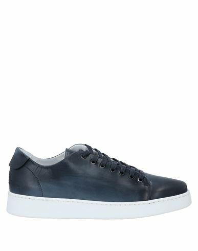 Angelo Pallotta Man Sneakers Midnight blue Soft Leather Cover