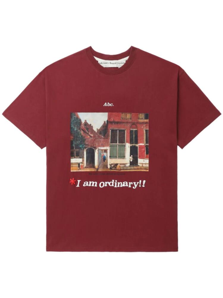 Advisory Board Crystals I am Ordinary cotton T-shirt - Red Cover