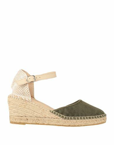 Natural World Woman Espadrilles Military green Organic cotton Cover