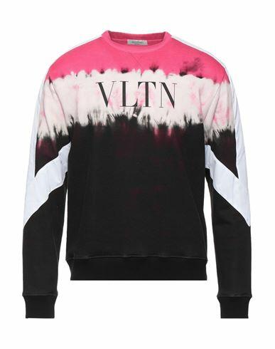 Valentino Garavani Man Sweatshirt Fuchsia Cotton, Polyamide, Polyester, Elastane Cover