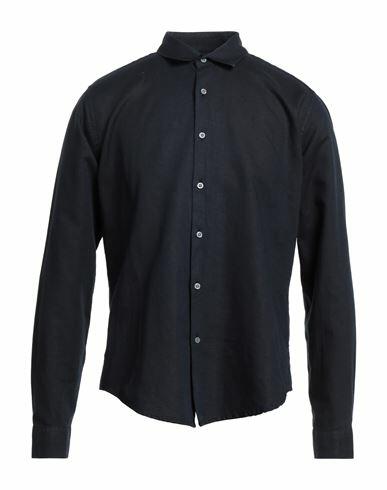 Homeward Clothes Man Shirt Midnight blue Linen, Cotton Cover