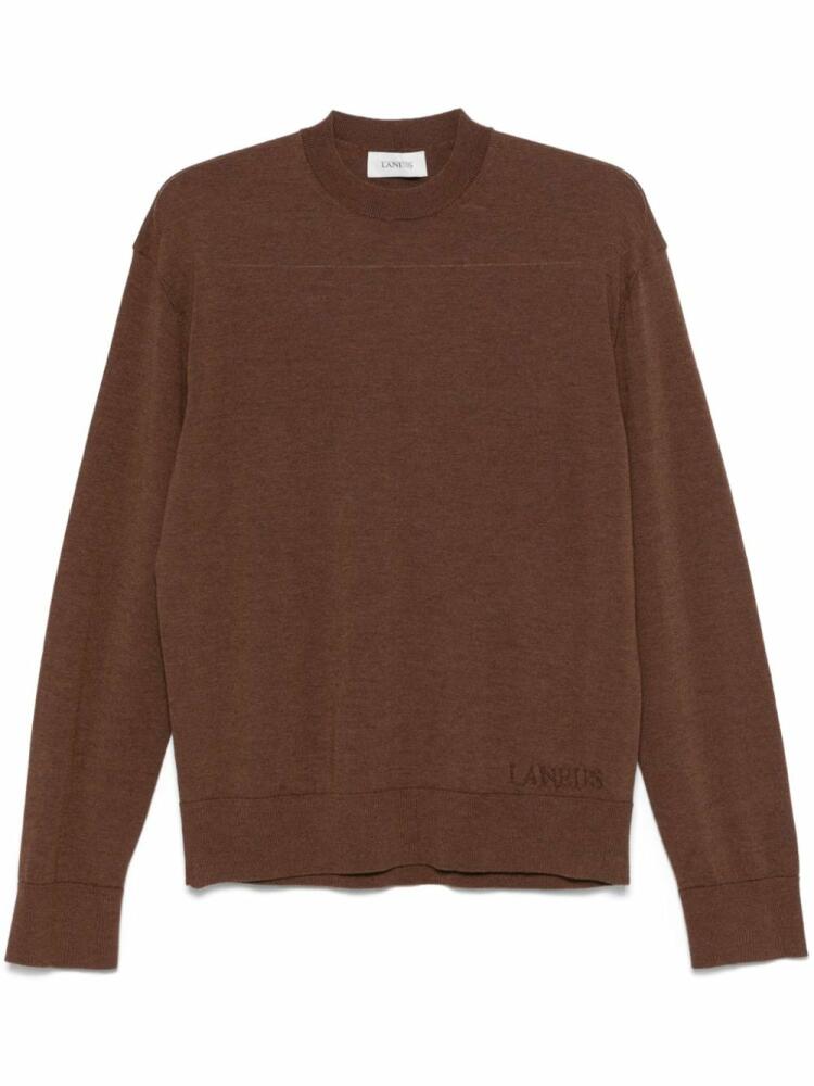 Laneus mélange-effect sweater - Brown Cover