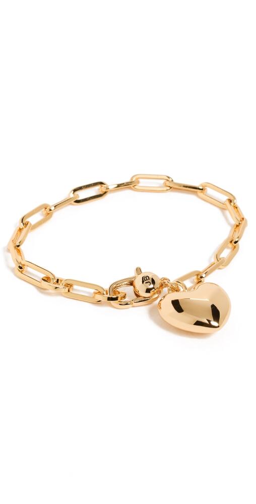 Jenny Bird Puffy Heart Bracelet High Polish Gold Cover