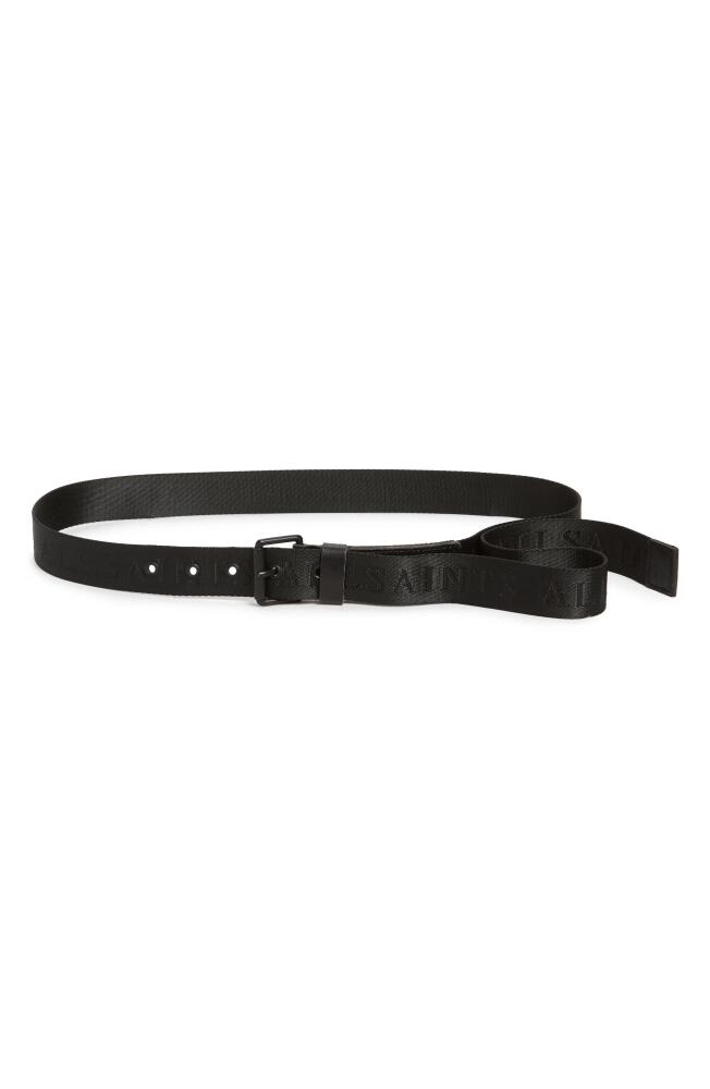 AllSaints Webbing Belt in Black Cover