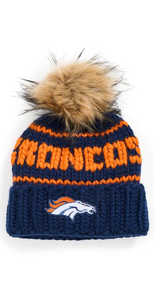 Lele Sadoughi Broncos Beanie Navy Cover