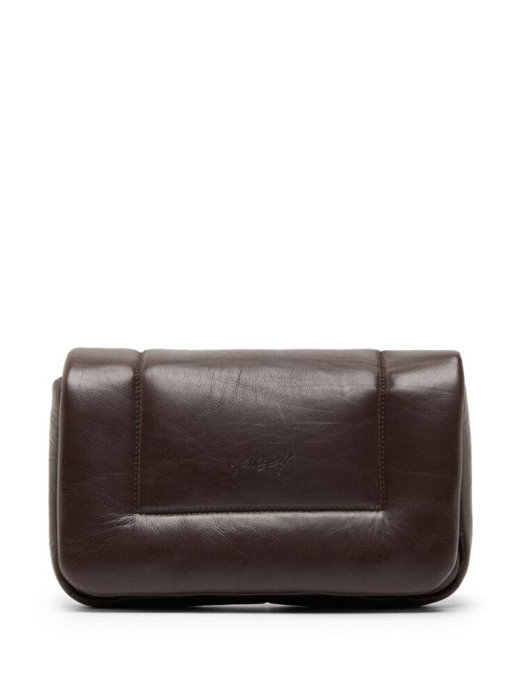 Marsèll Riquadro leather clutch bag - Brown Cover