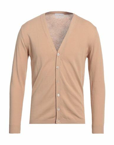 Daniele Fiesoli Man Cardigan Beige Cotton Cover