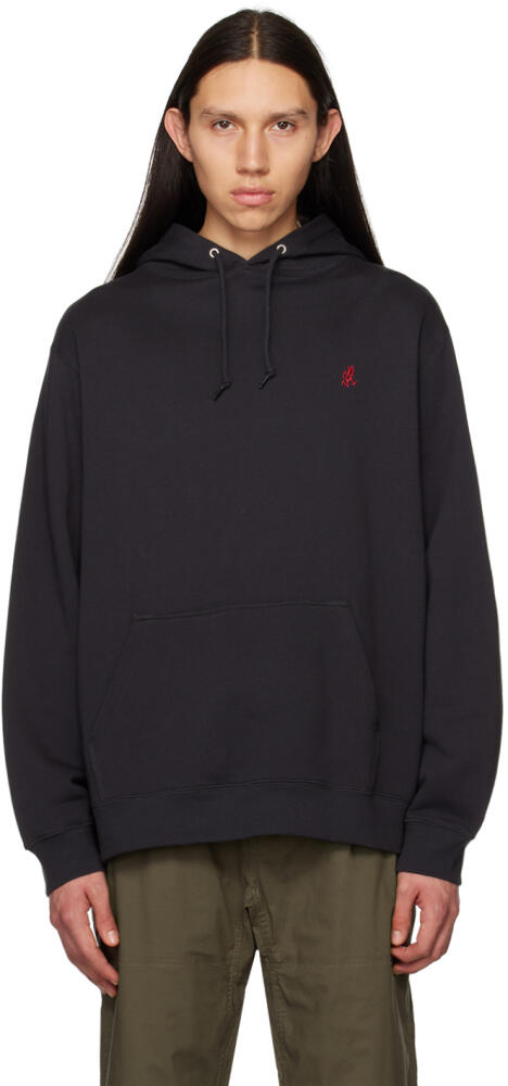 Gramicci Black Embroidered Hoodie Cover