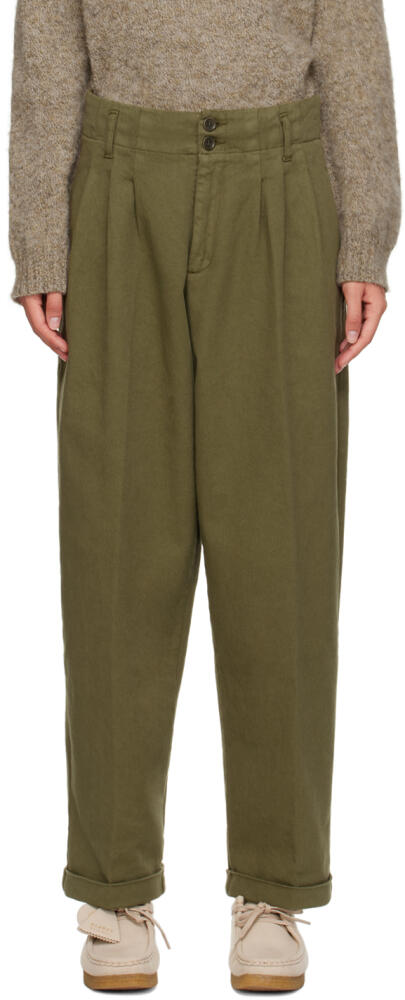 YMC Khaki Keaton Trousers Cover