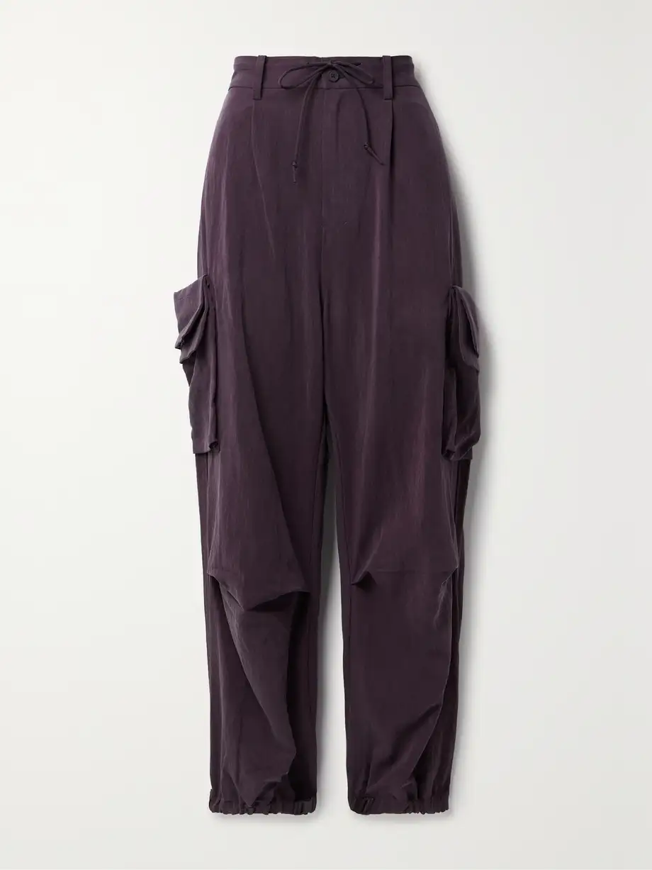 adidas Originals - + Y-3 Lyocell-blend Twill Cargo Pants - Purple Cover